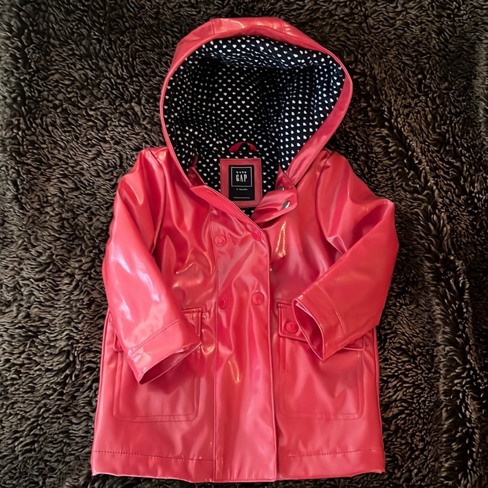 Baby Gap Raincoat in Red 2T